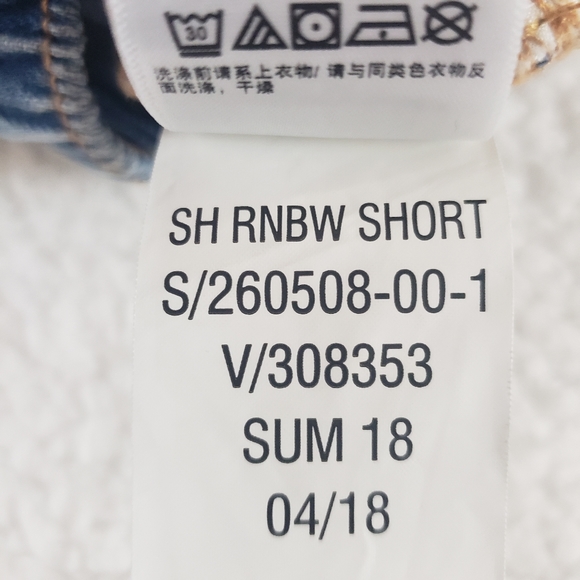 Gap toddler denim embroidered ranbow shorts - Picture 8 of 9